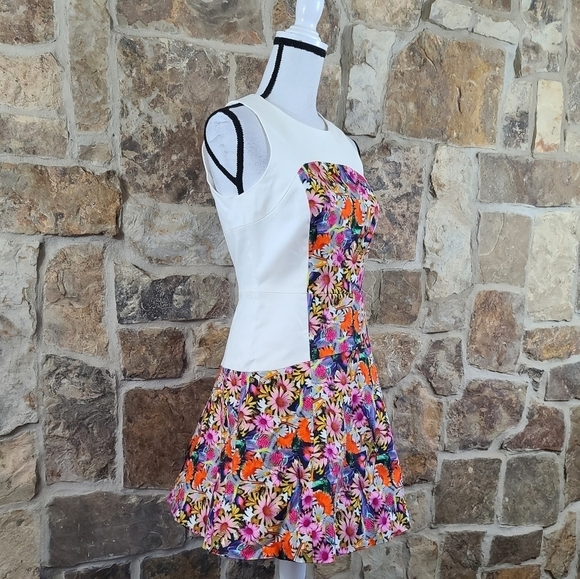 NWT Revolve Tibi 4 Potpourri Floral Denim Dress - Picture 6 of 12